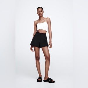 Zara high waist black shorts - new with tags